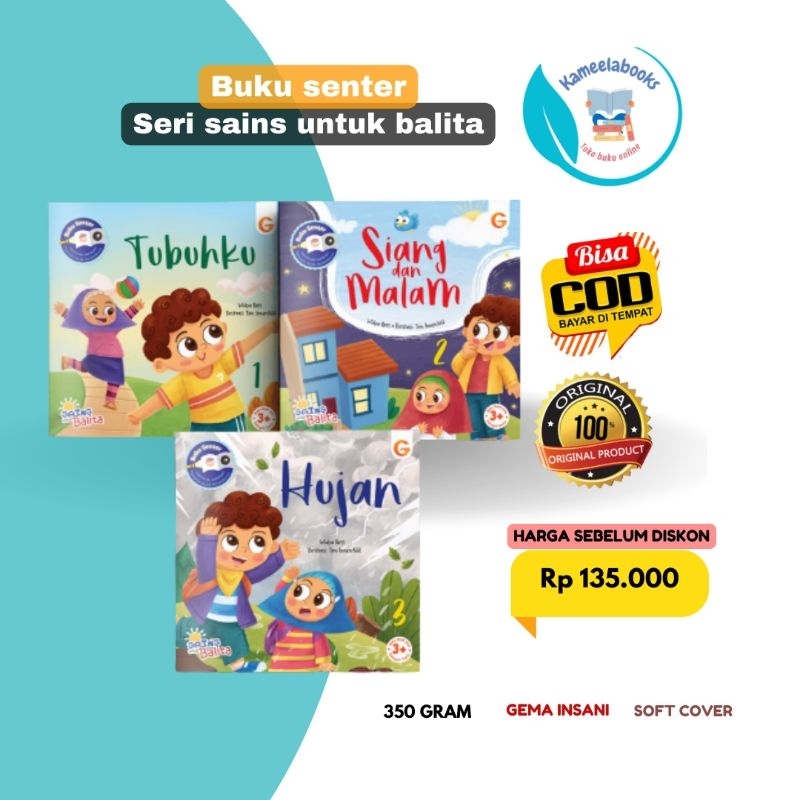seri sains untuk balita Buku Senter Gema insani
