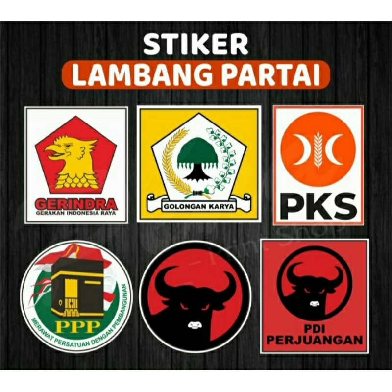 

Stiker Custom Stiker PARTAI POLITIK CHROMO A3+ STIKER GERINDRA GOLKAR PAN PKS PPP PDIP - PDI PERJUANGAN Dan Lainnya