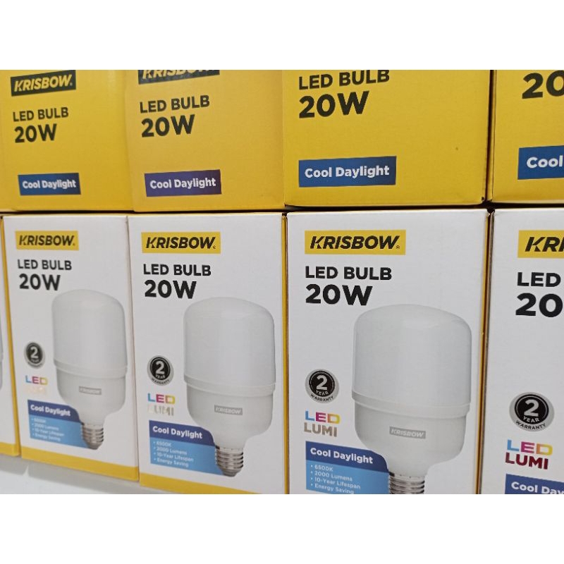 Lampu bohlam led 20 watt krisbow / krisbow bulb led / bohlam murah