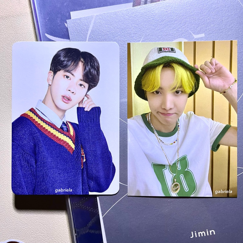 Happy Ever After Japan 4th Fan Meeting JIN 5/8 Mini Photocard & J-HOPE Butter Cardigan MD PC | BTS O