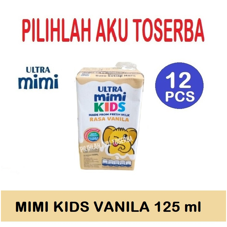 

Susu Ultra Mimi Kids VANILA 125 ml - ( HARGA 12 PCS )