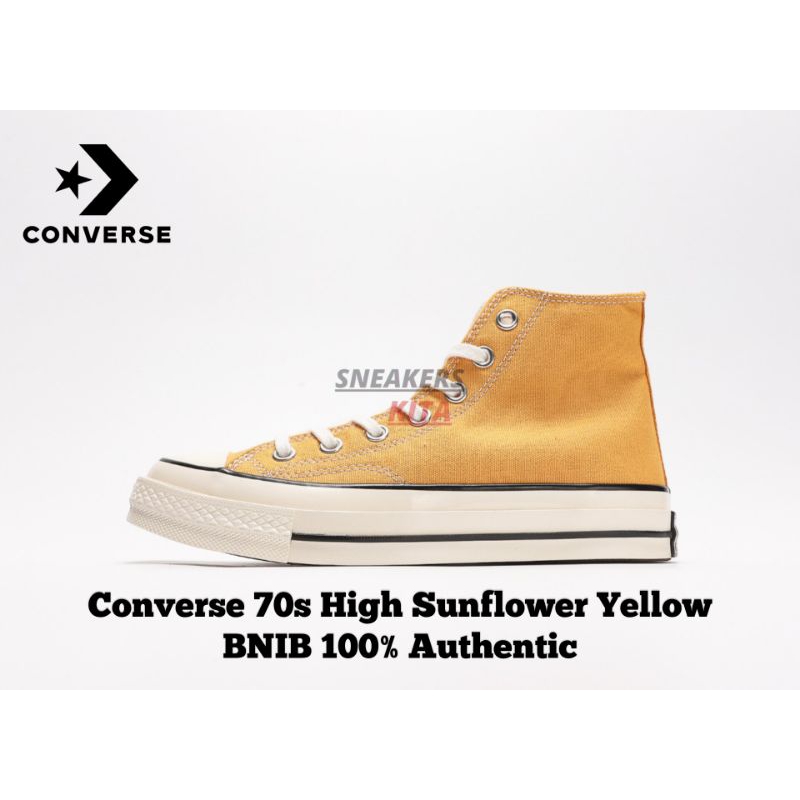 Sepatu Converse Chuck Taylor All Star 1970s High Sun Flower Yellow / Converse Chuck Taylor All Star 