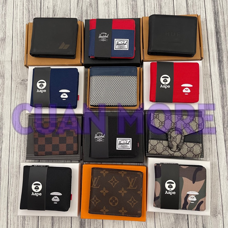 DOMPET LIPAT PENDEK / CARD HOLDER PENDEK BRANDED PRIA / WANITA