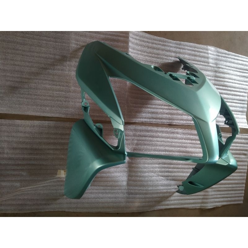 tameng dasi depan cover body depan honda vario 110 karbu hijau original stok la