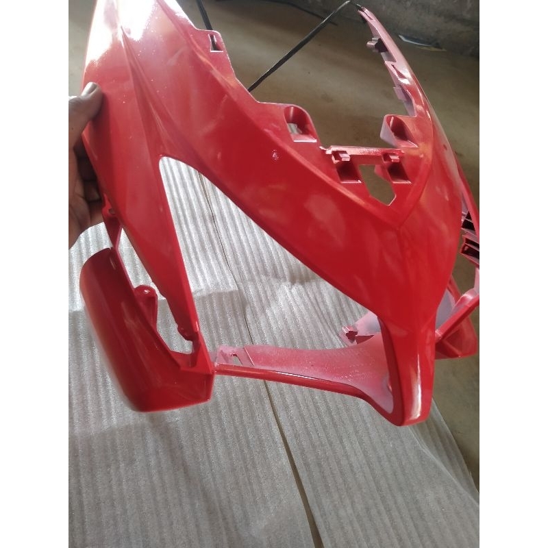 tameng fanel body depan cover body depan honda vario 110cw merah cabe original