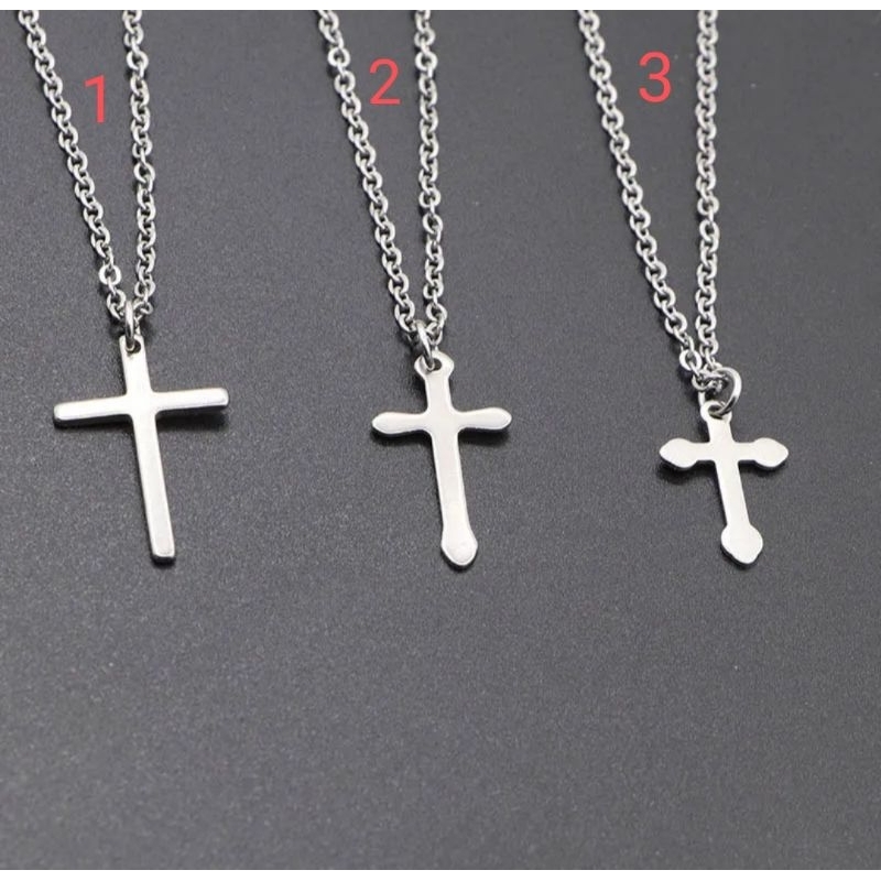 SALIB LIONTIN MENS KALUNG UNTUK PRIA STAINLESS STEEL HIP HOP PUNK PERAK LAKI