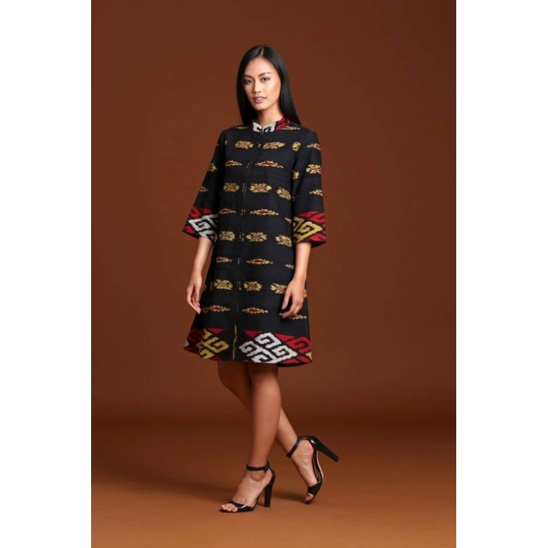 Tunik Tenun Ikat Troso Tunik Tenun Etnik Tunik Baju Tenun Jepara