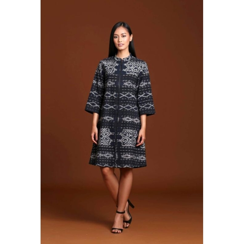 Tunik Tenun Ikat Troso Dress Tenun Jepara