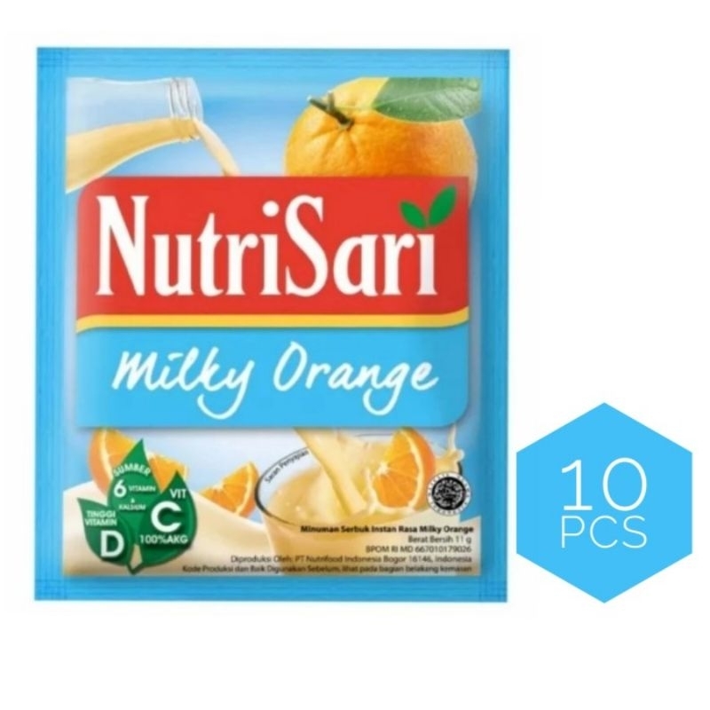 

Nutrisari milky orange 10pcs x 11g