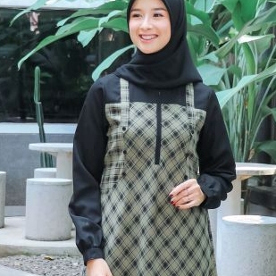 Set gamis ethica ori syar'i syari model terbaru 2023, warna hijab sangat menarik, bahan khimar adem 