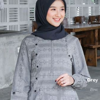 Set gamis ethica ori syar'i syari model terbaru 2023, warna hijab sangat menarik, bahan khimar adem 