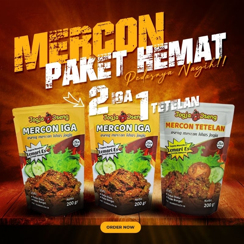 

OSENG MERCON 2 IGA + 1 TETELAN