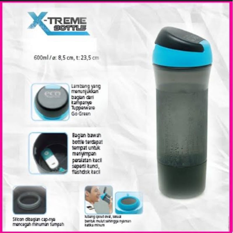 Xtreme bottle tupperware / h2go cosmo tupperware / botol minum tupperware
