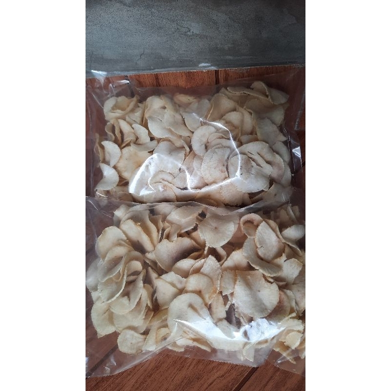 

Keripik Singkong Gadung Original rasa Gurihnya Bawang dan Renyah 500gr