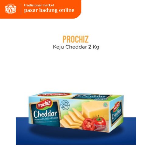 

keju prochiz cheddar cheese 2 kg kemasan