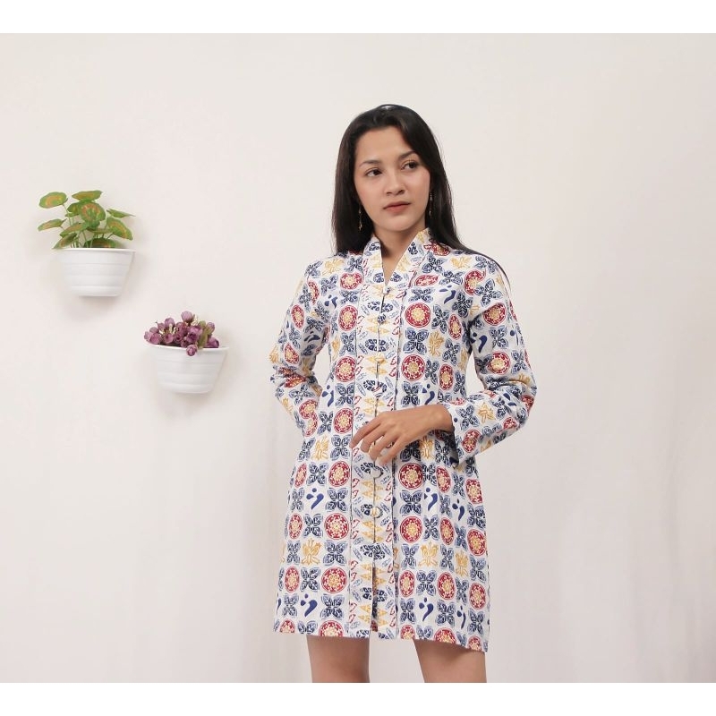 Baju Batik Tunik seragam BKKBN motif Bangga Kencana |Batik Cap|