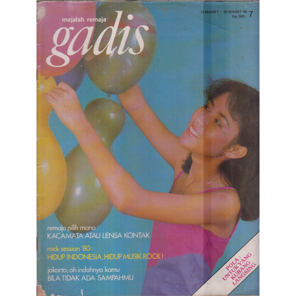 MAJALAH GADIS NO. 7 TH. VII 13-23 MARET 1980 DEASY