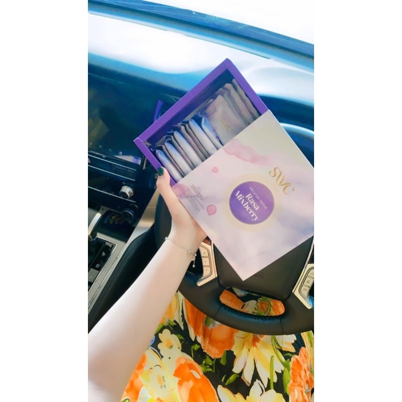 FREE GIFT !!! [PEMUTIH BADAN BPOM] SWC COLLAGEN DRINK - RASA MIXBERRY isi 15 pcs / COLLAGEN DRINK PE
