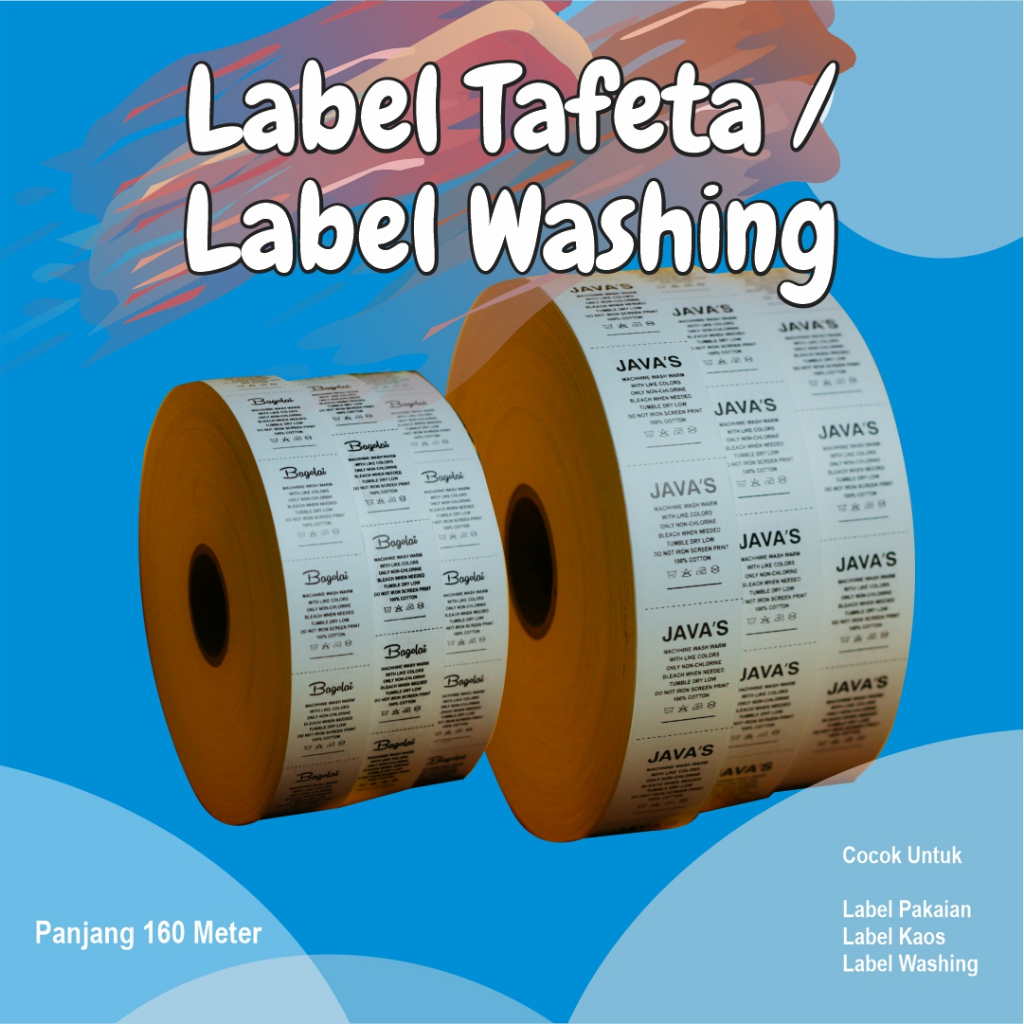 

label tafeta nylon pitaa nylon tafeta washing intruction label slip label baju cap merek