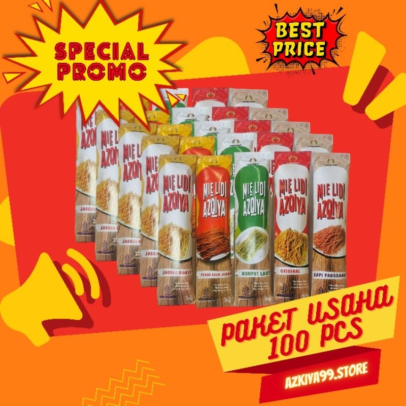 

Mie_lidi_azqiya_Paket_Usaha_100PCS.