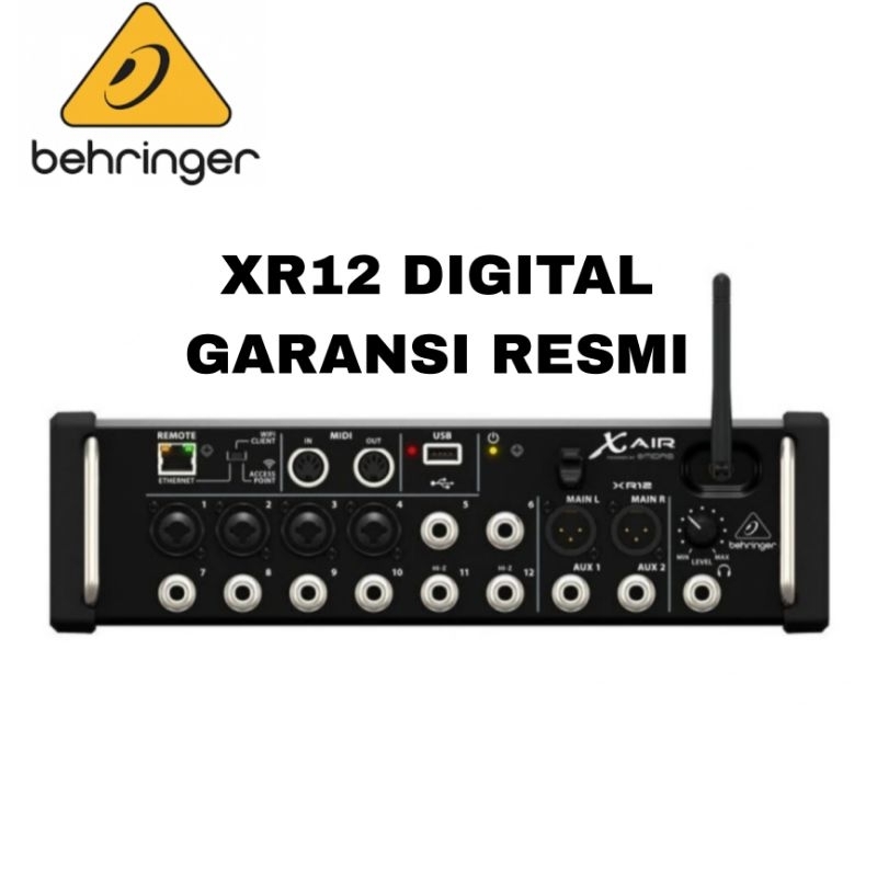 DISTRIBUTOR MIXER DIGITAL XR12 BEHRINGER 12 CHANNEL GARANSI RESMI