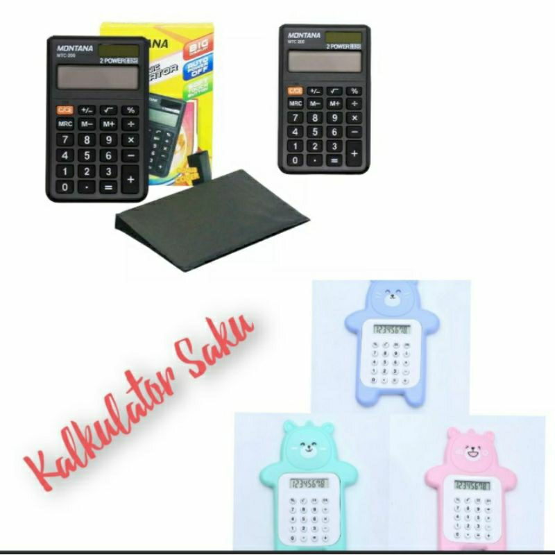 

Kalkulator Saku Mini Calkulator Bear Cute Alat Hitung 8 Digit Bagus Murah