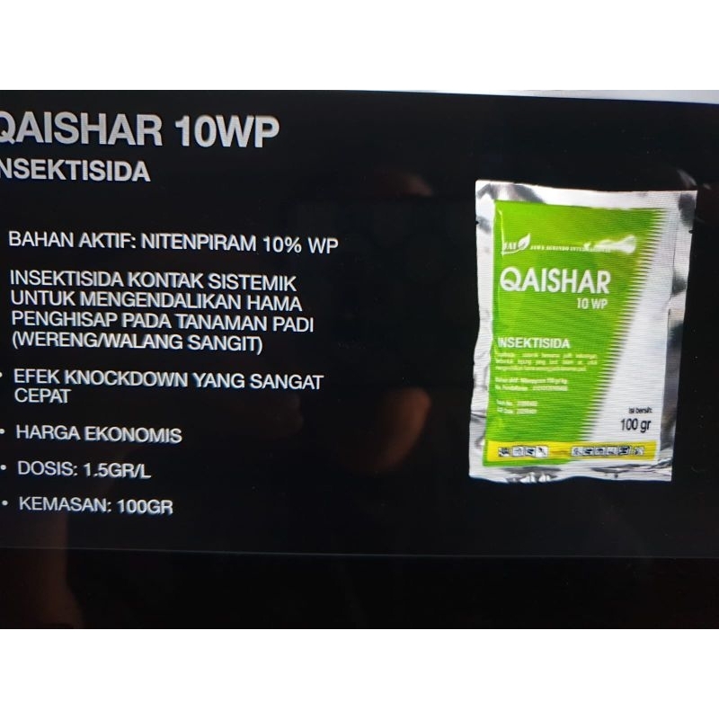 Insektisida QAISHAR 10WP 100Gr Bahan Aktif : Nitenpiram 10%