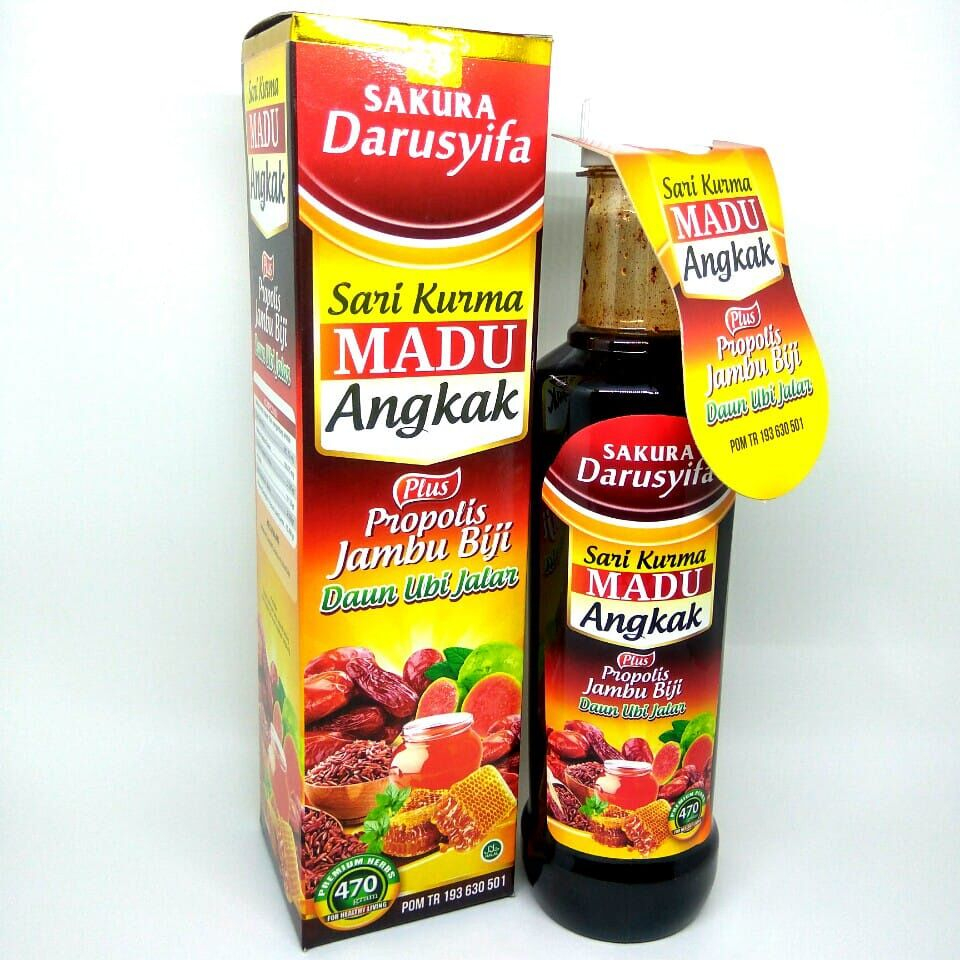 

DARUSYIFA SARI KURMA MADU ANGKAK PLUS PROPOLIS JAMBU BIJI 470GR