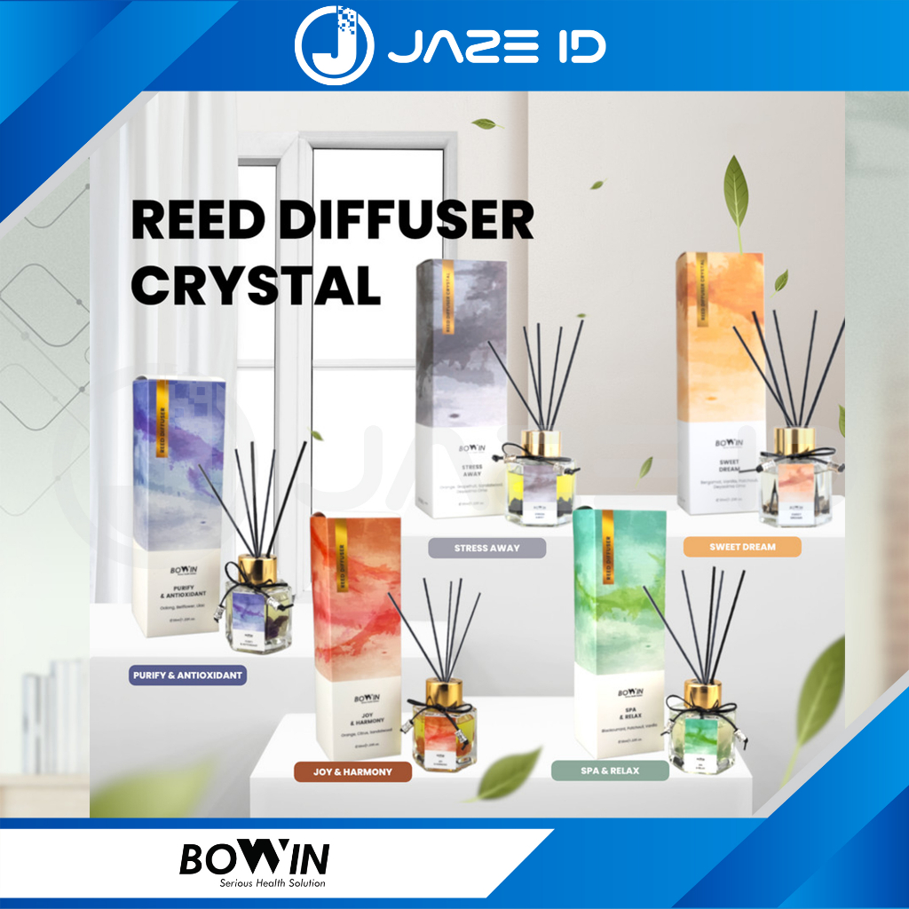 Bowin Reed Diffuser Aromatherapy Parfum Pengharum Ruangan Mobil Kamar