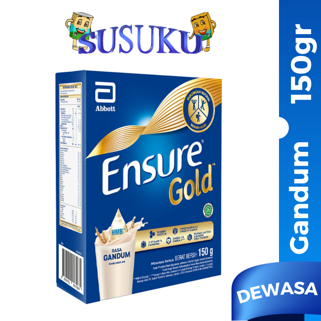 

Ensure Gold Susu Dewasa Gandum/Vanila/Coklat 150/380gr