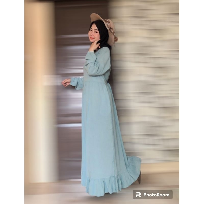 gamis rayon crinkle premium