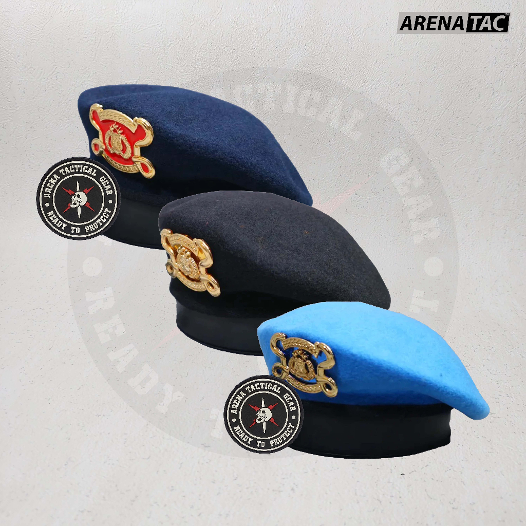 Baret Biru Korps Brimob / Korps Sabhara / Provos Polri/ Reserse Merk Camel