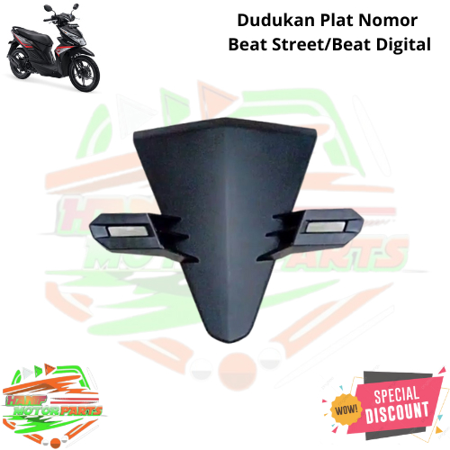 tameng dasi kecil dudukan plat nomor Honda beat fi all new / dudukan plat nomor beat digital / duduk