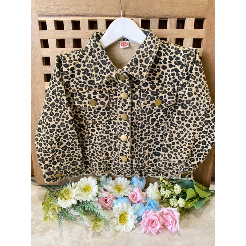 jaket anak leopard