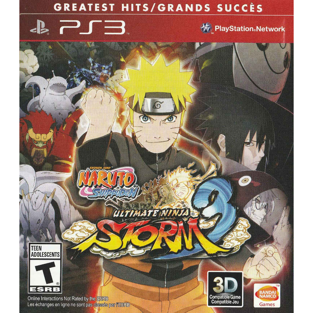 NARUTO ULTIMATE NINJA STORM 3 PS3 PKG HAN HEN OFW CFW