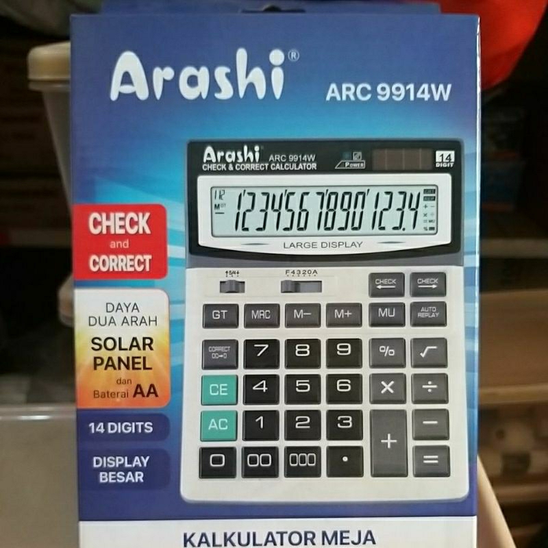 

kalkulator arashi arc 9914w 14 digits