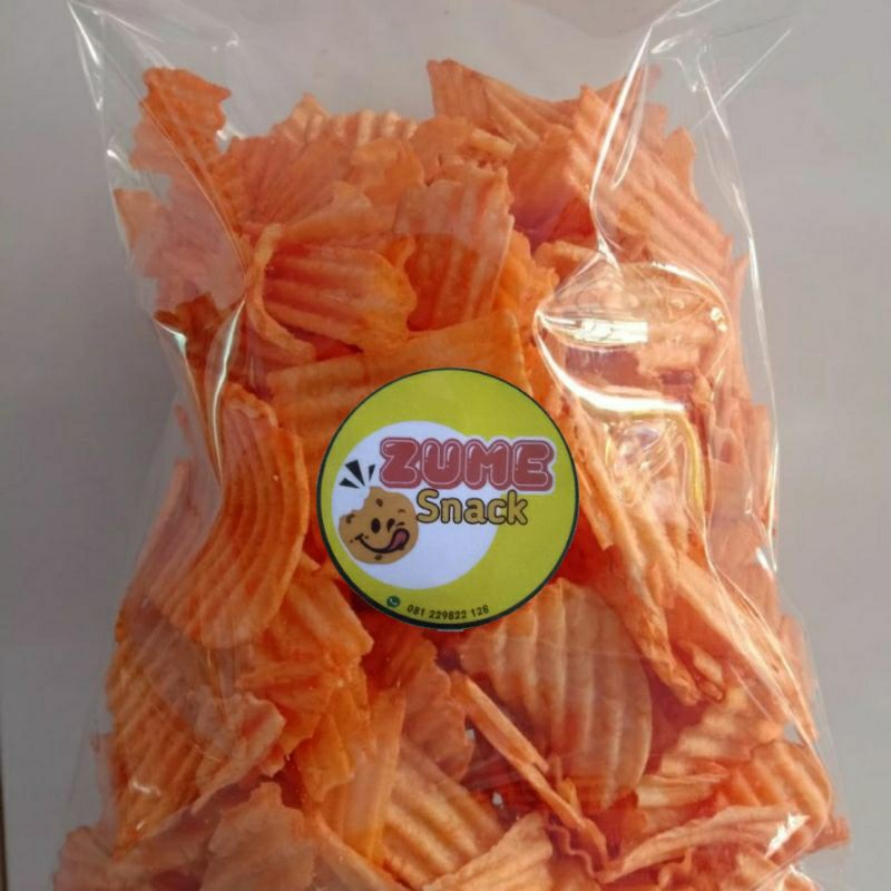 

Zume Snack Keripik Singkong Rasa Balado 125 gr Renyah Gurih Asin Pedas