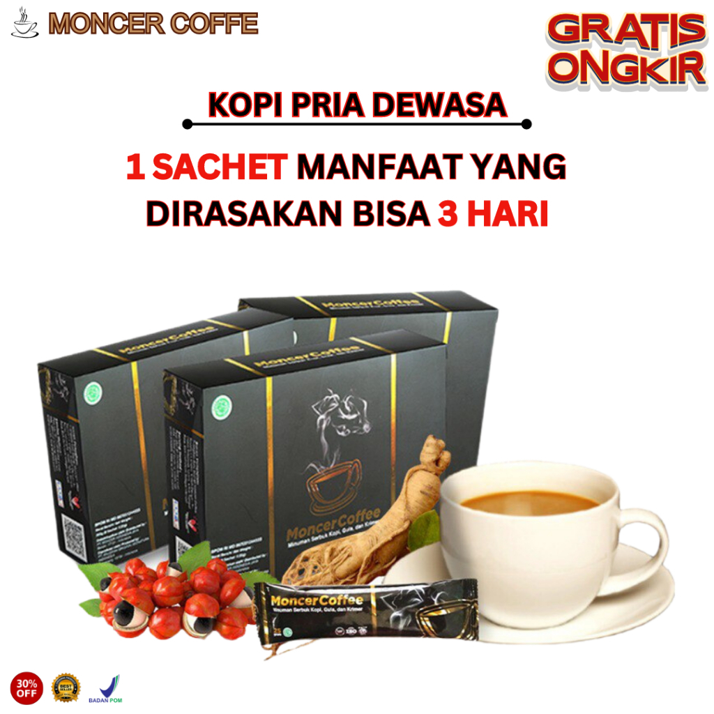 Moncer Coffe Original Pria Dewasa - Moncer Coffee Original Box - Moncer Coffe Pria Stamina Dewasa