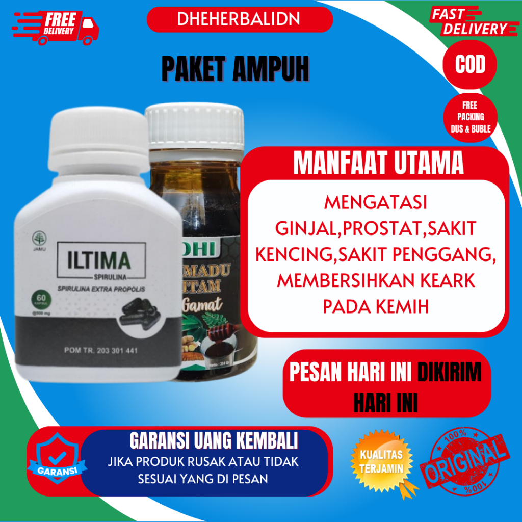 ILTIMA Spirulina Obat Ginjal | OBAT Prostat | Kanker Prostat | Prostatitis| ILTIMA SPIRULINA | ILTIM