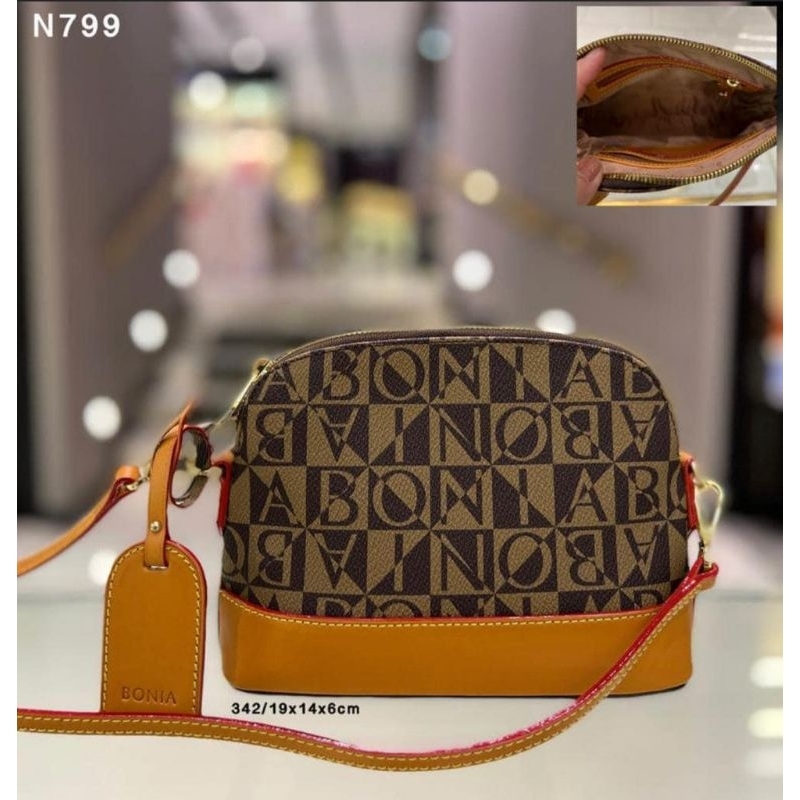 tas bonia original sling bag alma monogram
