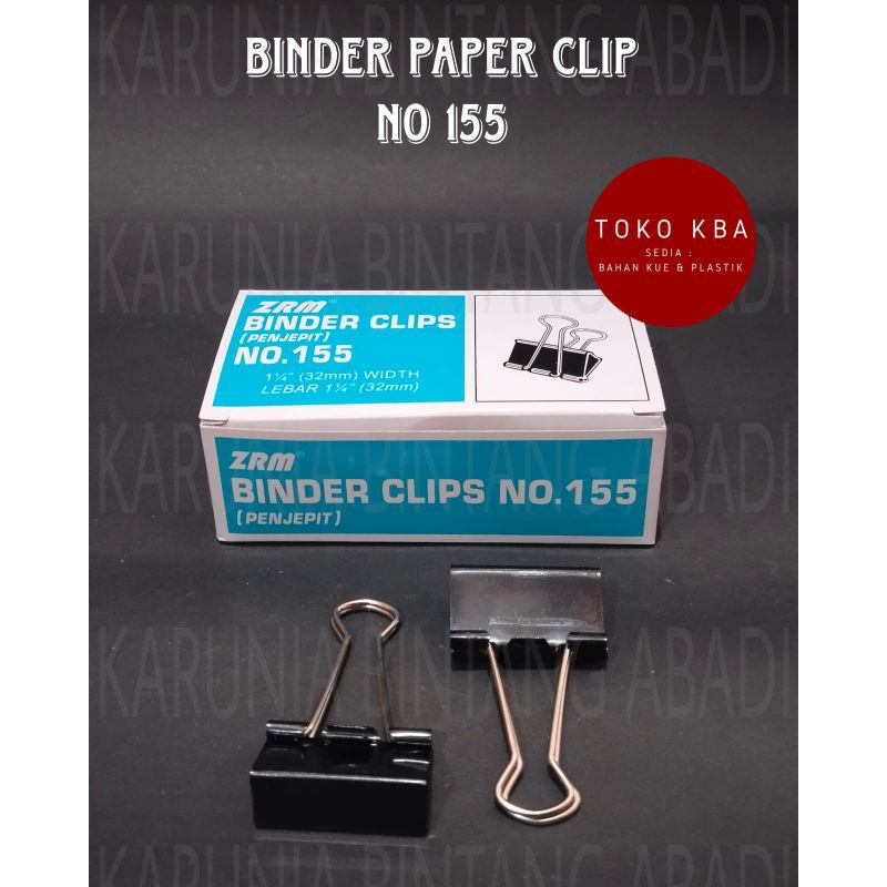 

Binder Kertas Paper Clips Penjepit ZRM No. 155 ( 1 Box )