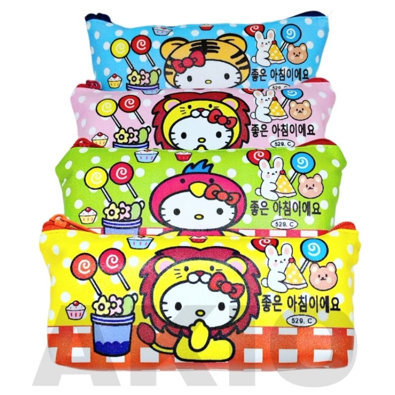 

Tempat Pensil Anak Perempuan Laki Laki Karakter HELLO KITTY ANIMAL ST.529 C Lucu Zipper Ziper Resleting Pouch Kosmetik Murah