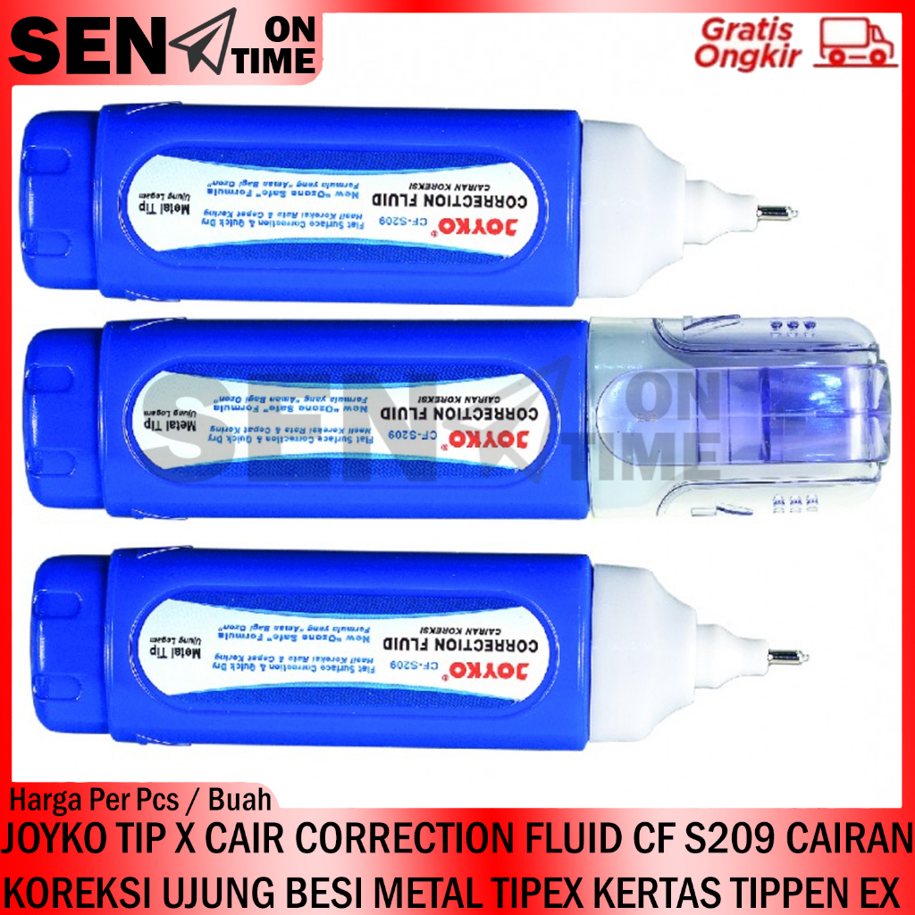 

CORRECTION FLUID CAIRAN KOREKSI PENGHAPUS CAIR TIP EX X JOYKO CF S209 TIPP TIPEX KERTAS TIPE TIPPEN UJUNG METAL BESI PELAPIS KESALAHAN TULIS PENA PULPEN BOLPEN BOLPOIN PEN TINTA PUTIH TAMBAL SALAH KENKO LUQUID TAPE PAPER JOIKO CAER PENGHAPUS HAPUS HAPUSAN