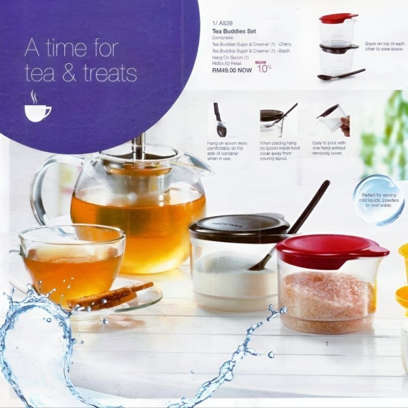 Tea Buddies Set Tupperware Malaysia