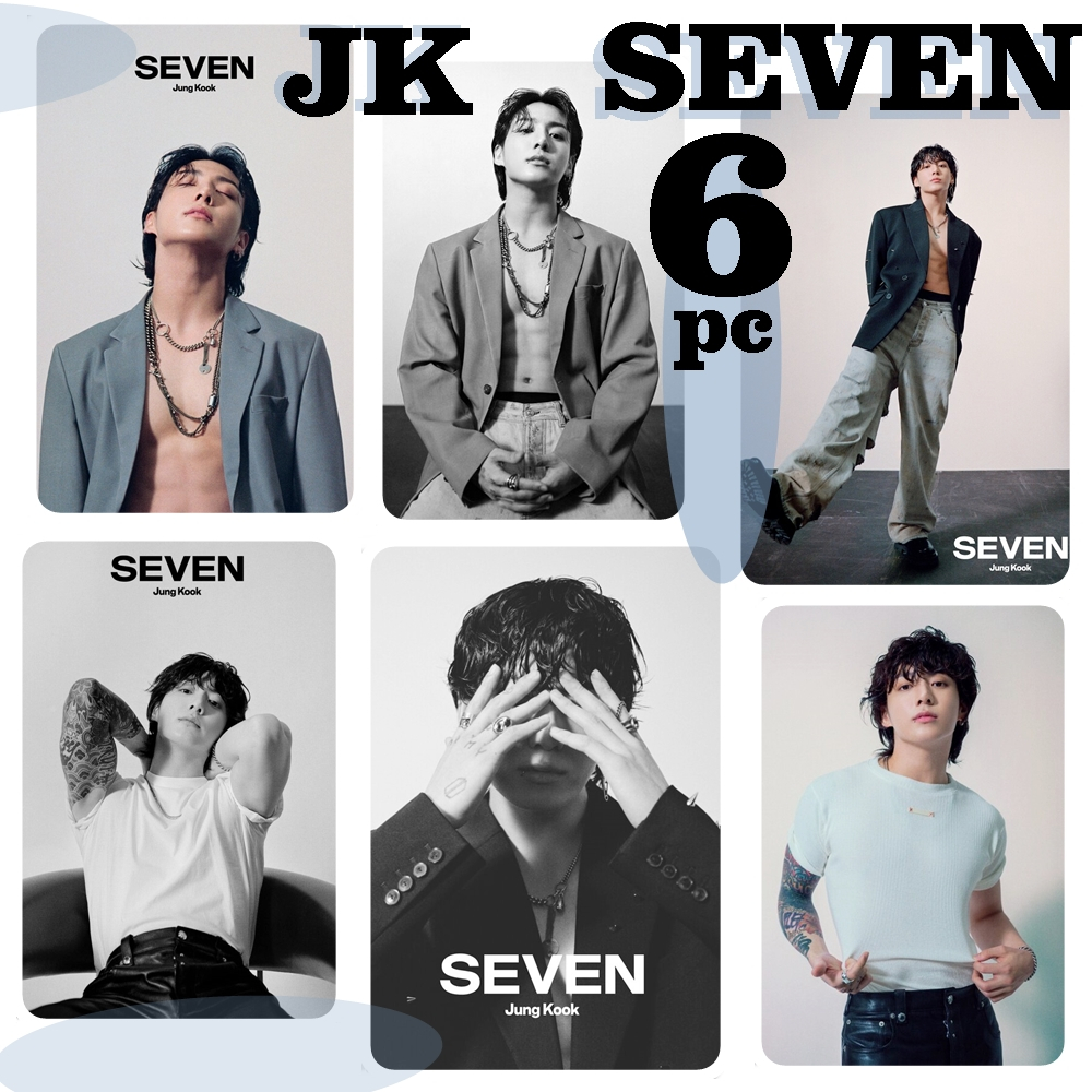 Photocard Jungkook SEVEN 6pc JK