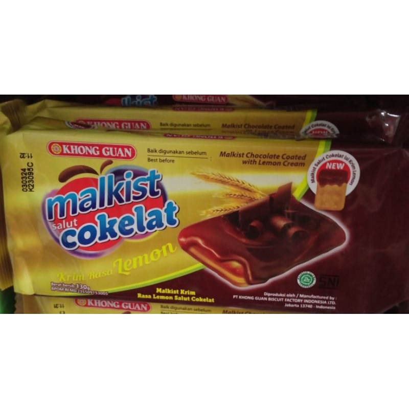 

Khong Guan Malkist Salut Coklat Krim Rasa Lemon 130g