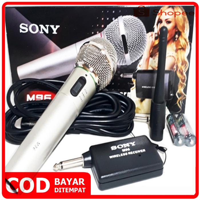 Mic/Microphone Single Wireless dan Kabel SONY SN-779