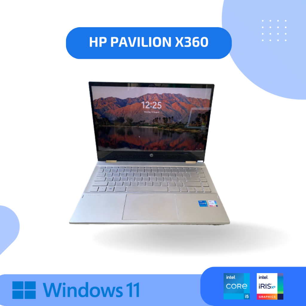 Laptop Bekas HP PAVILION x360 i5 gen 11 RAM 8GB SSD 256GB  Laptop Second Berkualitas