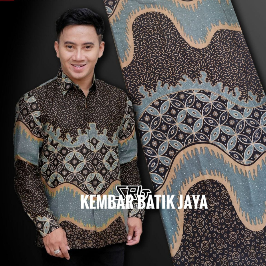Kain batik printing pekalongan motif krakatau kain batik kain meteran batik pekalongan kain terlaris