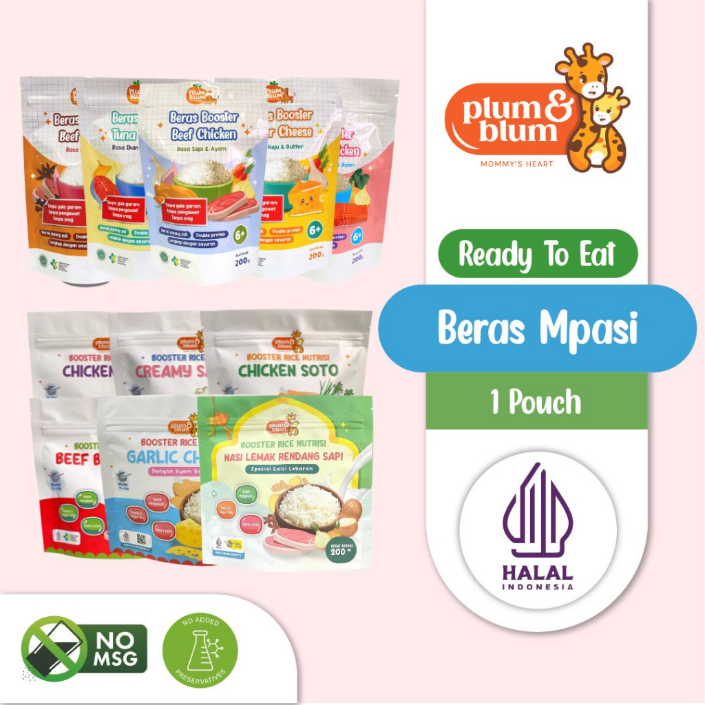 

Plum & Blum Booster Rice Nutrisi | beras anak Mpasi Anti GTM